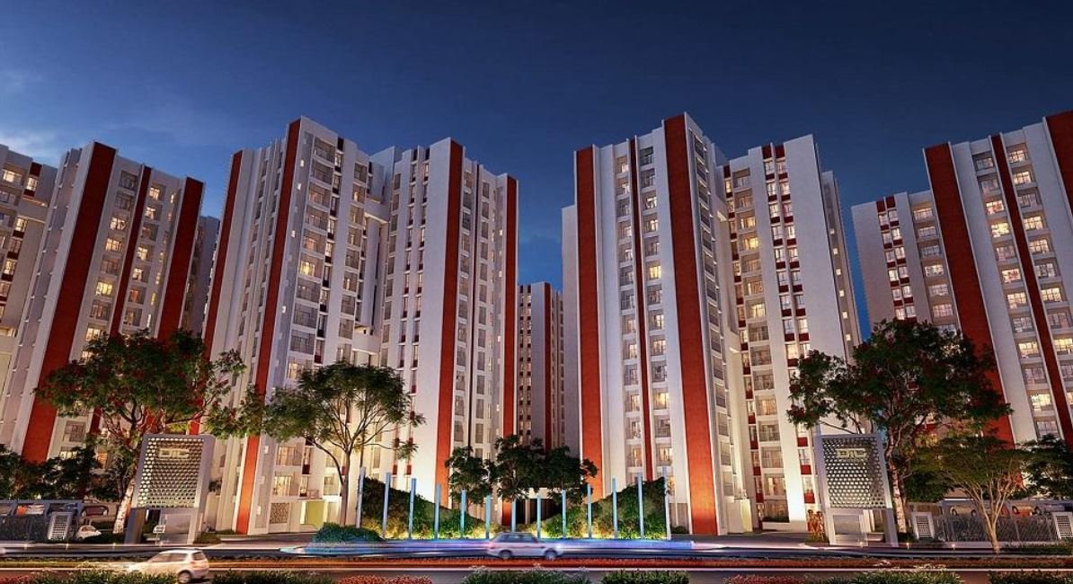 DTC Capital City Rajarhat Tower Elevation Rendering